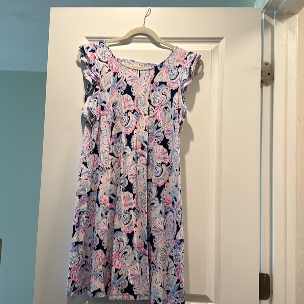 Lilly Pulitzer Pink and Blue Floral Dress